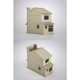 Letrero Arquitectura de 3 casas en fila A : Baioudou HO (1:80) Kit sin pintar ST-003-80U
