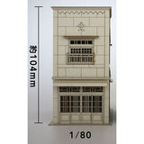 Signboard Architecture of 3 Houses in a Row C : Baioudou HO (1:80) Unpainted Kit ST-005-80U