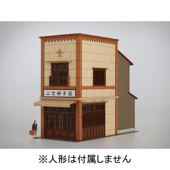 3 houses in a row signboard architecture C Color Ver.: Baioudou HO (1:87) pre-painted kit ST-005-87C