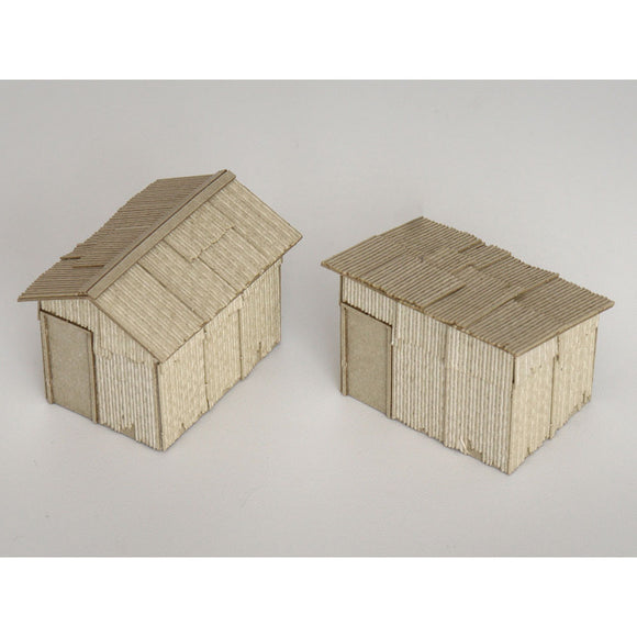 Set of 2 tin sheds : Baioudou N (1:150) Unpainted Kit ST-006-15U