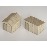 Set of 2 tin sheds : Baioudou N (1:150) Unpainted Kit ST-006-15U