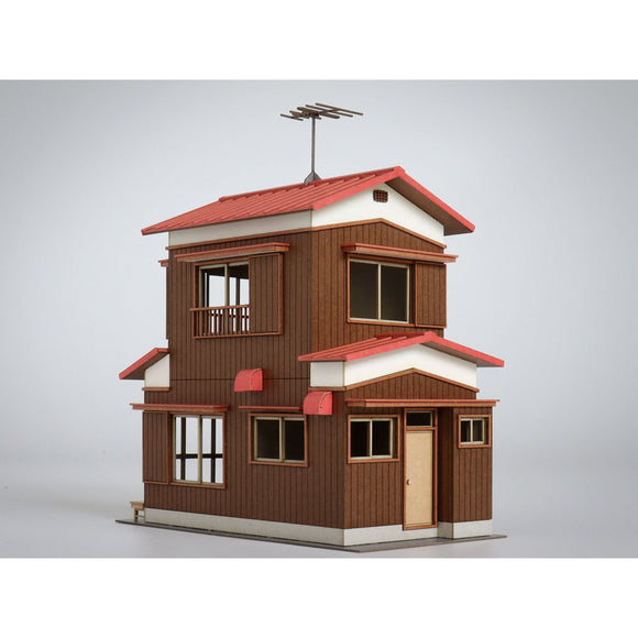 Two-story house B Color Ver. :Baioudou N(1:150) Pre-Painted Kit ST-011-15C