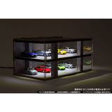 "Pre-order available March 31st" CMDP-064-001 LED electric decoration series indoor parking lot (outside dimensions: W271xD168xH135mm) : Hakoniwa Giken, completed display case 1:64