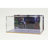 CMDP-064-002 Shopping street in New York (outer dimensions: W271 x D168 x H135mm) : Hakoniwa Giken, Aassembly required display case 1:64