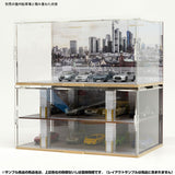 CMDP-064-003 Rooftop parking (external dimensions: W271 x D168 x H135mm) : Hakoniwa Giken, Aassembly required display case 1:64
