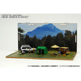 CMDP-064-006 Forest campsite (outer dimensions W271xD168xH135mm) : Hakoniwa Giken, Aassembly required display case 1:64