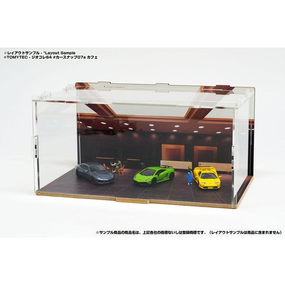 CMDP-064-007 Showroom (outer dimensions W271xD168xH135mm) : Hakoniwa Giken, Aassembly required display case 1:64