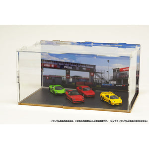 CMDP-064-010 Circuit field (outer dimensions: W271 x D168 x H135mm) : Hakoniwa Giken, Aassembly required display case 1:64