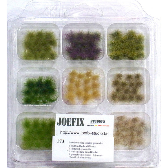 9 manojos de hierba variados: material Joe-Fix, sin escala 173