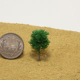 Realistic miniature tree model with broad-leaved branches and foliage (small) : Beads & Designs Materials Non-scale RMF01S