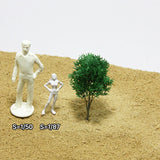 Realistic miniature tree model with broad-leaved branches and foliage (small) : Beads & Designs Materials Non-scale RMF01S
