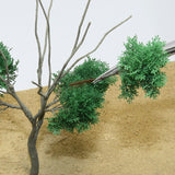 Realistic miniature tree model with broad-leaved branches and foliage (small) : Beads & Designs Materials Non-scale RMF01S