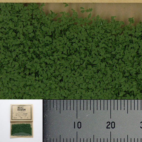 RML01G Modelo de árbol en miniatura real con hojas (tipo alcanforero) verde : BEAZ DESIGN Materiales Sin escala
