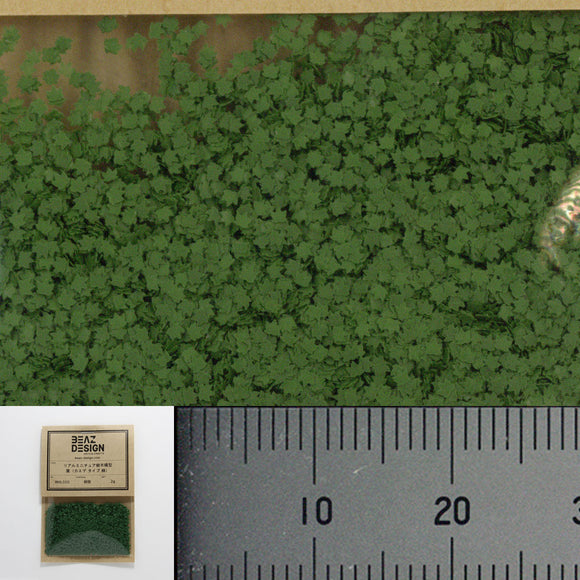 RML02G Modelo de árbol en miniatura real hoja (tipo arce) verde : BEAZ DESIGN Materiales Sin escala