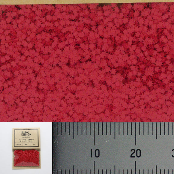 RML02R 真正的微型树模型叶子（枫叶型）红色 : BEAZ DESIGN Materials Non-scale