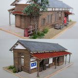 Wooden Station House Nanakubo Station : Takumi Diorama Craft House - Finished product HO(1:80) 1002