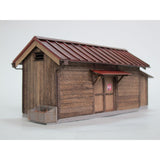 小仓库（铁皮屋顶）：Takumi Diorama Craft House - Pre-Painted HO(1:80) 1004