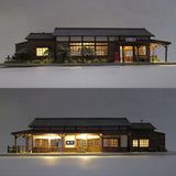 木制车站屋 樱川站 : Takumi Diorama Craft House - 成品 HO (1:80) 1008