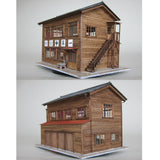 Sala de tripulación de dos pisos: Takumi Diorama Craft House Conjunto de productos terminados HO (1:80) 1010