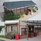 Wooden Station House Ayukawa Station : Takumi Diorama Craft House Finished product HO(1:80) 1011