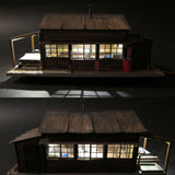 带手推车的铁路轨道队：Takumi Diorama Craft House - Pre-Painted HO (1:80) 1016
