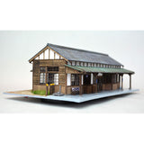 Medium Wooden Railway Station Toyofuku Station : Takumi Diorama Craft House Finished product HO(1:80) 1025