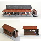 标准木制车站大楼 [Ekihonya No.1] : Takumi Diorama Craft House - Painted Complete HO (1:80) 1028