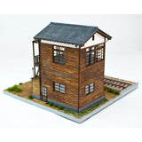 Signal Station and Iron Pipe Conductor : Takumi Diorama Craft House - Painted Complete HO (1:80) 1035