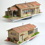 Toreiin : Tsumesho with Well - Corrugated Roof Type : Takumi Diorama Craft House - Finished product HO(1:80) 1037