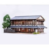 Toreiin Ekimae Ryokan (Japanese Inn) : Takumi Diorama Craft House Finished product set HO(1:80) 1041