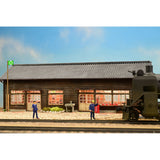 火车站等待大型蒸汽：Takumi Diorama Craft House - 成品HO（1:80）1045