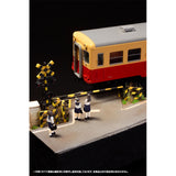 2-Color Plastic Kit Railroad Crossing : PLUM Painted Kit HO(1:80) MS055