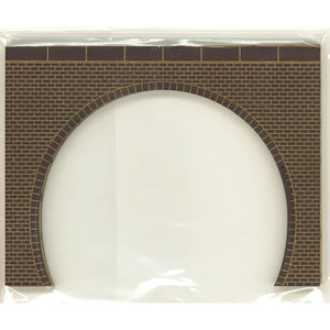 隧道门式砖，双轨，棕色，白色接缝，2 件：Popopro，N (1:150) MS-002SA