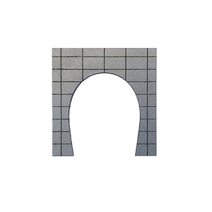 Portal de túnel de hormigón, línea única, gris, paquete de 2: Popopro, prepintado, completo N (1:150) MS-003