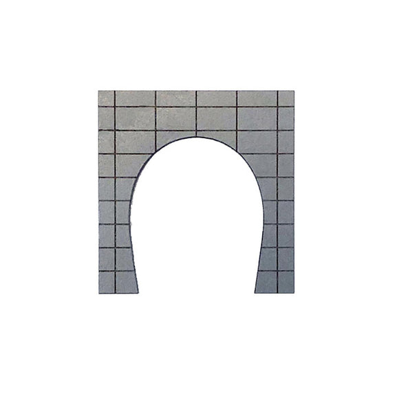 Portal de túnel de hormigón, línea única, gris, paquete de 2: Popopro, prepintado, completo N (1:150) MS-003