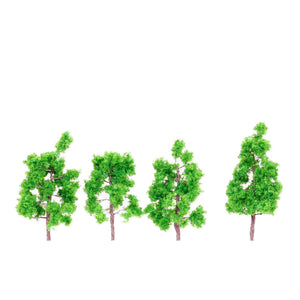 Trees - Green - 50mm - 4pcs : Popo Pro - Finished - Non-scale MT-003