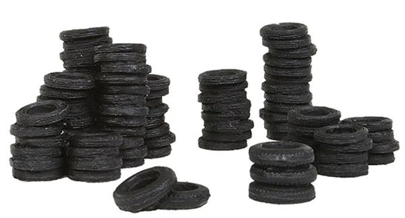 Pile of old tyres: Bar Mills unpainted kit HO (1:87) 210