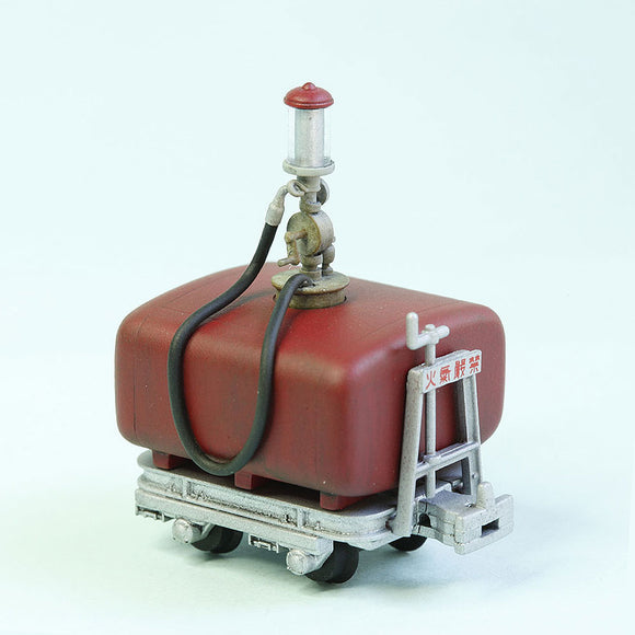Kiso Forest Railway Tajima Type Gasoline Metering Car (Red Tank/Silver Carriage) : Kobo-Nanarokuni Finished product 1:87(HO) 1040