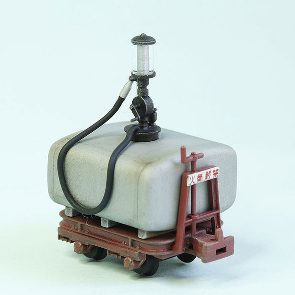 Kiso Forest Railway Tajima Type Gasoline Metering Car (tanque plateado/carro rojo): Kobo-Nanarokuni Producto terminado 1:87 (HO) 1041