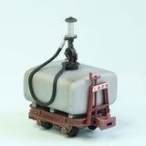 Kiso Forest Railway Tajima Type Gasoline Metering Car (tanque plateado/carro rojo): Kobo-Nanarokuni Producto terminado 1:87 (HO) 1041