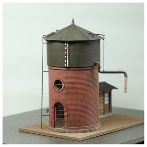 1:80 Brick Water Tower with Heating Chamber : Kobo NANA ROKUNI Finished product model 1:80(HO) 1066