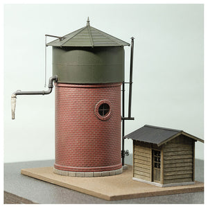 1:87 Brick Water Tower with Heating Chamber : Kobo NANA ROKUNI Finished product model 1:87(HO) 1067