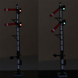 1:80 <Lighted/Movable> Snow-covered Area Arm Tree Signals [In-Situ Signals] Main:Sub Main Line 2-Stage: Kobo NANA ROKUNI Finished product 1:80(HO) 1077