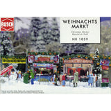 Christmas Market (Stall Set): Busch unpainted kit HO (1:87) 1059