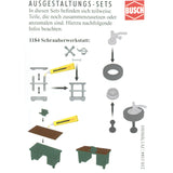 Conjunto de equipamiento de fábrica: Kit de casquillos sin pintar HO(1:87) 1185