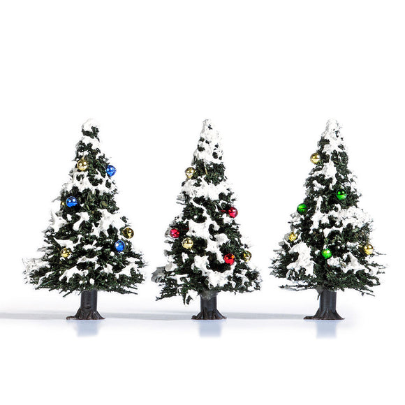 白雪覆盖的圣诞树 4cm x 3 : 灌木 - 成品 - 无比例 6464