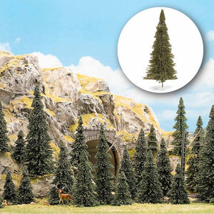Fir trees (coniferous) 9-14cm, 60 pieces: bushes, complete 6472