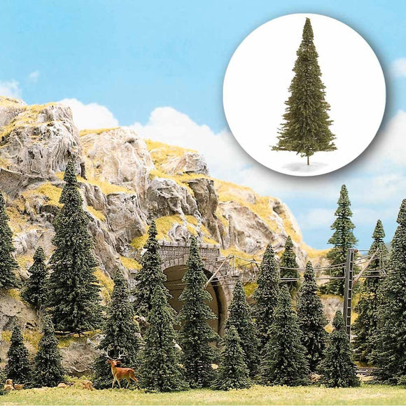 Fir trees (coniferous) 9-14cm, 60 pieces: bushes, complete 6472