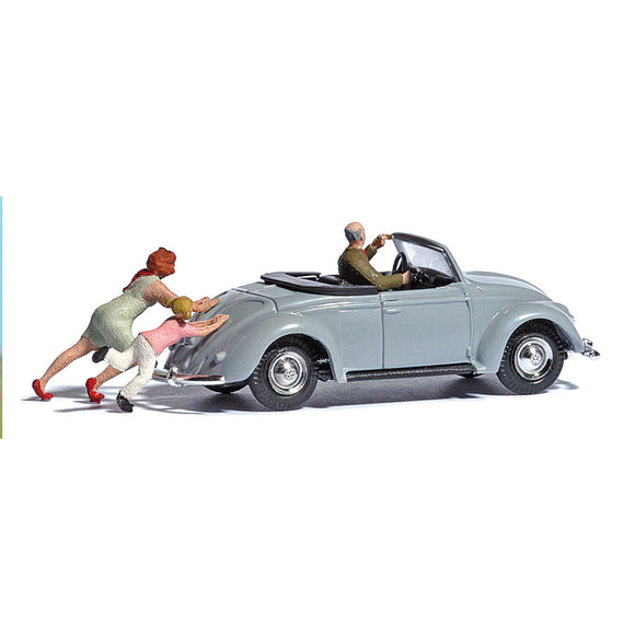 [Model] VW Beetle w/Doll: Bush Finished product HO (1:87) 7823
