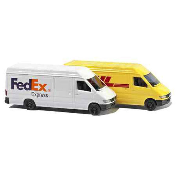 Mercedes-Benz Sprinter (vehículo comercial) FedEx DHL Juego de 2 autos: Bush prepintado N (1:160) 8304